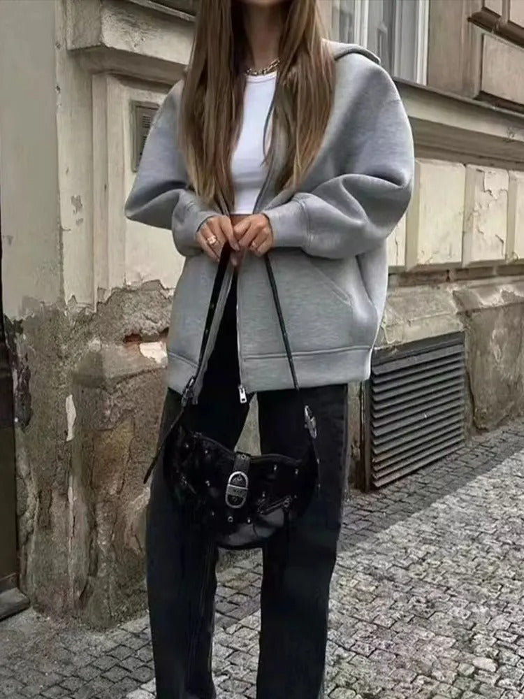 Chaqueta manga larga con capucha